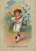 Enfant fleuri pour c&eacute;l&eacute;brer ta f&ecirc;te